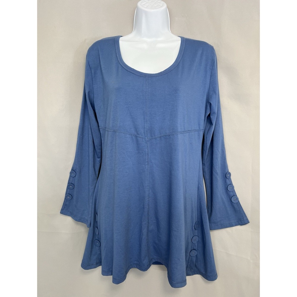 Pretty Angel Women's Top Blue Sz S/ M New Long Sleeves  New